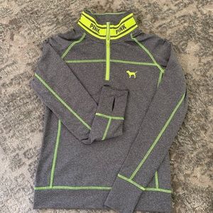 VS Pink Ultimate Quarter Zip Athletic Jacket